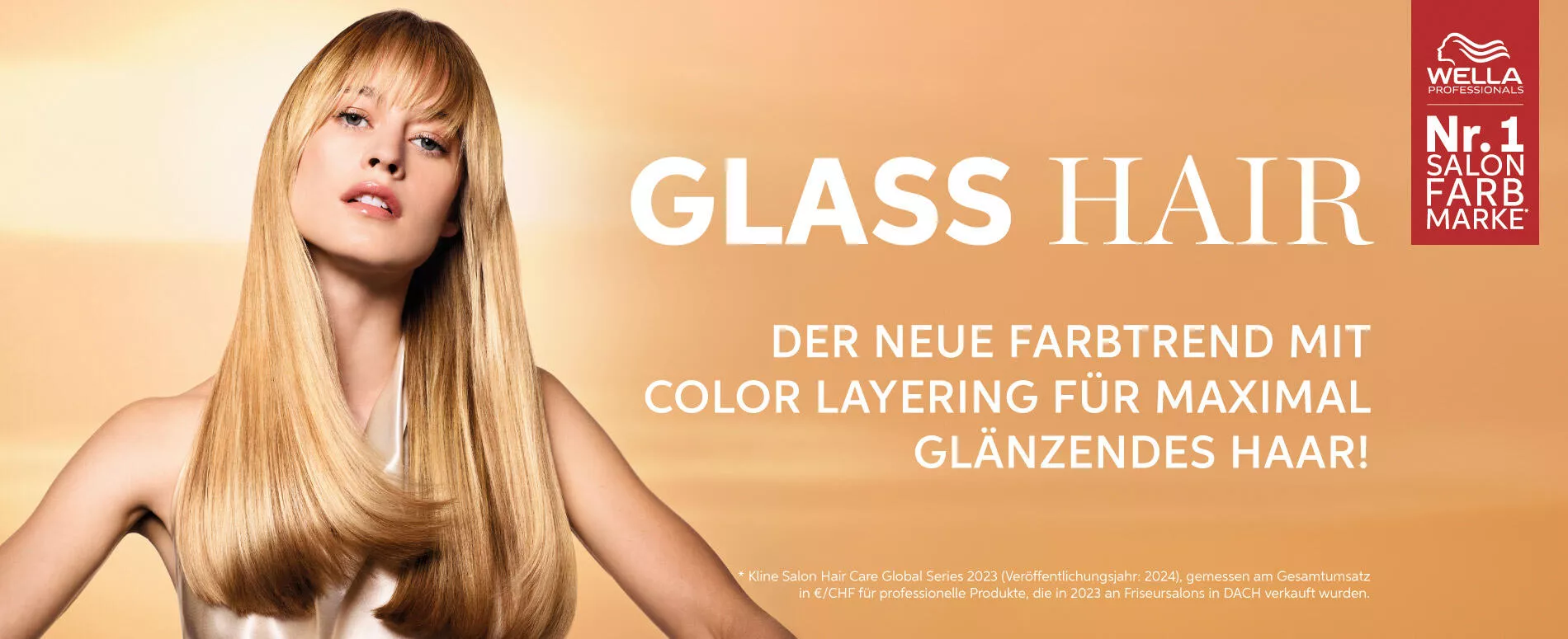 Glass Hair Beauty mit Honey Look