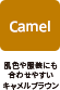 Camel：肌色や服装にも合わせやすいキャメルブラウン