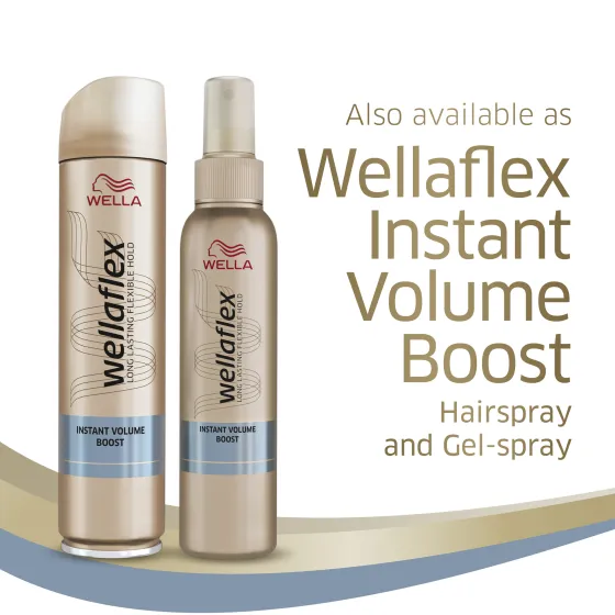 Wellaflex Instant Volume Boost Strong Hold Spray-Gel, Hold: 3/5, 150 ml